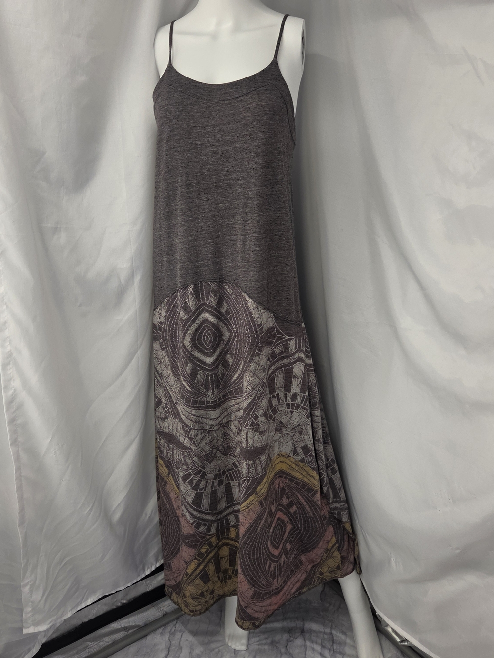 We The Free Free People Holiday Maxi Dress XS Mixed Media Tribal Boho Flowy